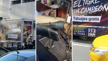 Del discurso a la tinta: seguidores de Abelardo de la Espriella se hicieron la raya del ‘Tigre’ en la piel gratis
