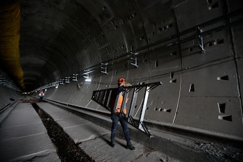 La obra del Tren Interrbano