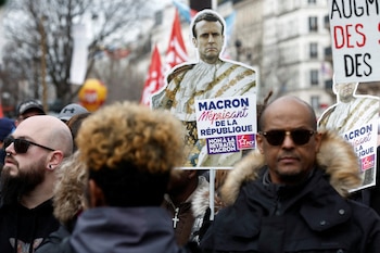 El presidente francés, Emmanuel Macron,