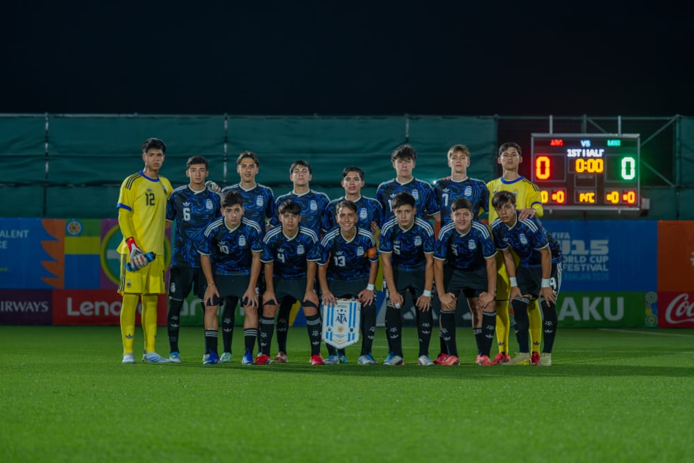 La selección argentina Sub 15 sumó su cuarto triunfo en la Copa Mundial y Festival (AFA)