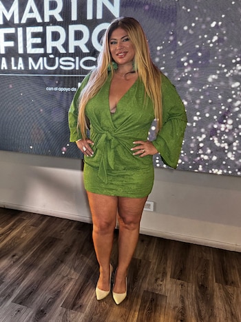 La cantante Vanina Hussein, también