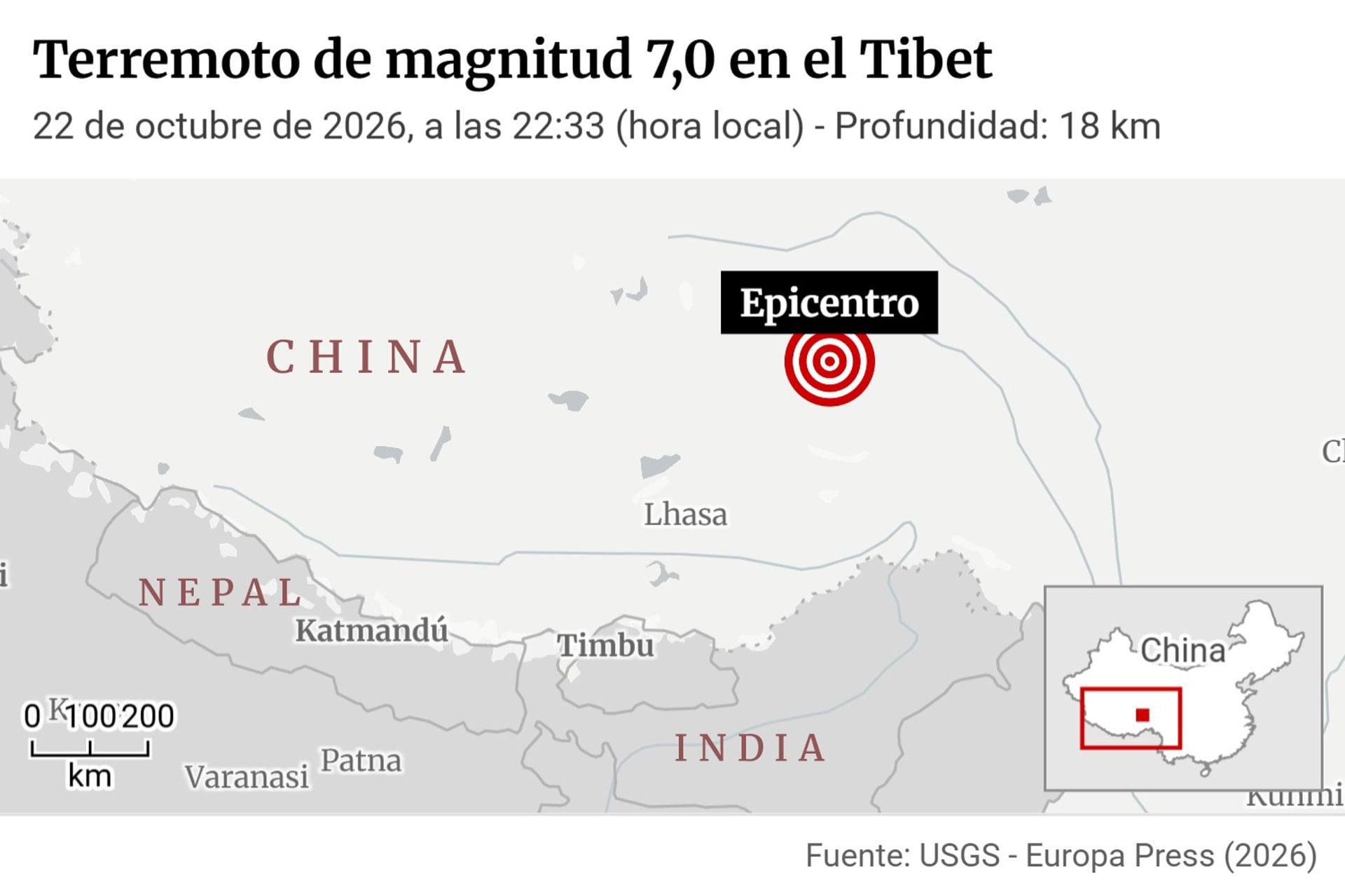 (MAPA) Terremoto en el Tibet (China)