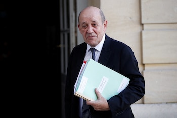 El ministro de Exteriores de Francia, Jean-Yves Le Drian
