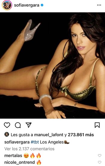 Sofía Vergara publica foto de