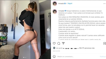El posteo de Ivana Nadal