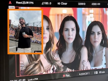 La actriz reveló la imagen de uno de los jóvenes que habría perdido la vida en el centro de Bogotá durante el rodaje de Sin senos sí hay paraíso - crédito Lagaita/Instagram