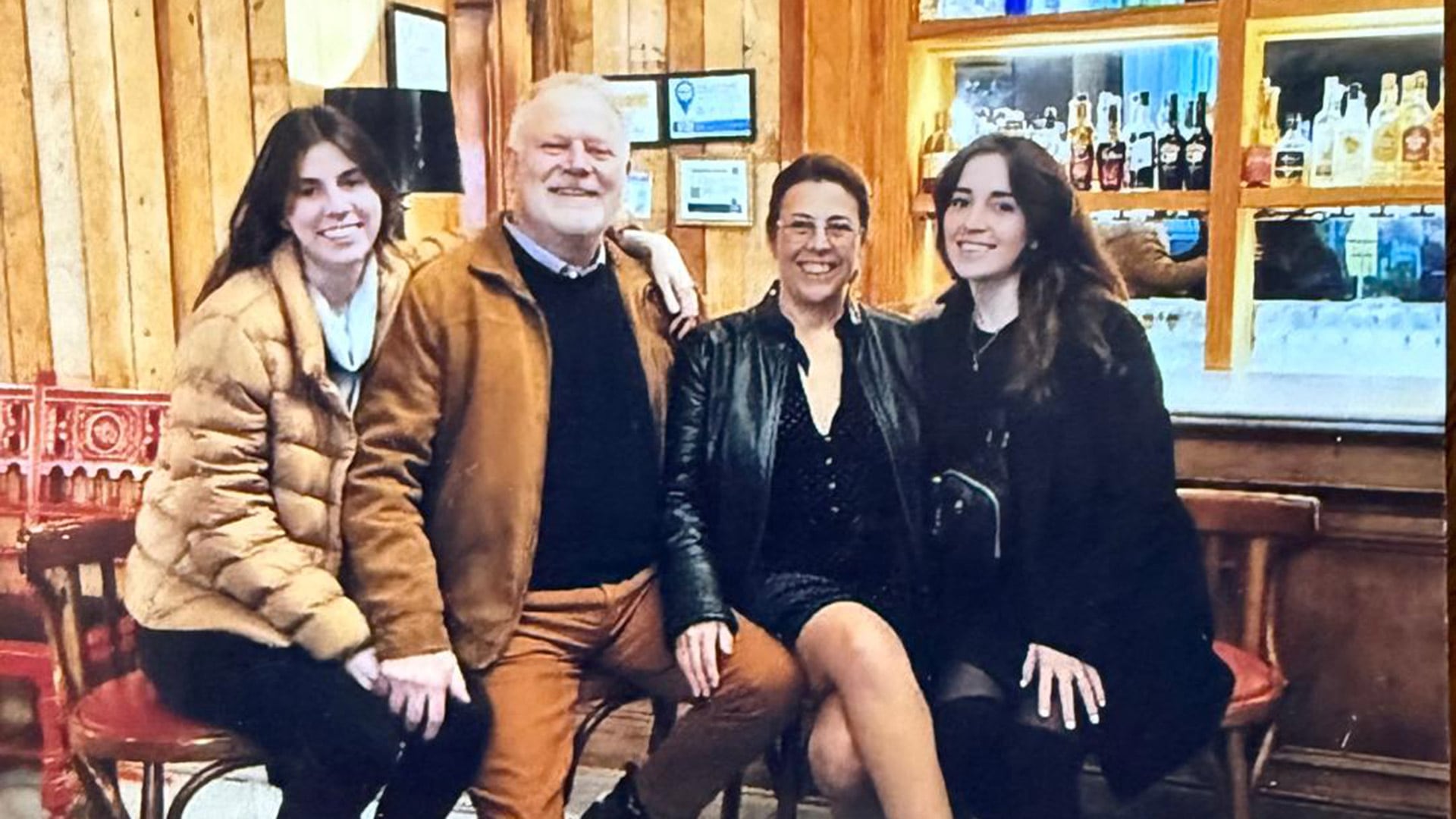 La familia Genovesi: Camila, Daniel, Mercedes y María Carla