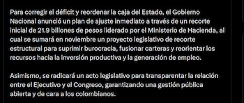 Presidencia - crédito @infopresidencia/X