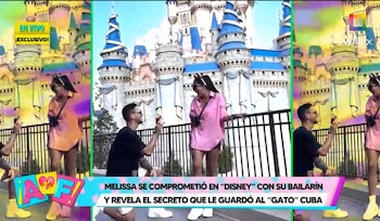 Pedida de mano de Melissa