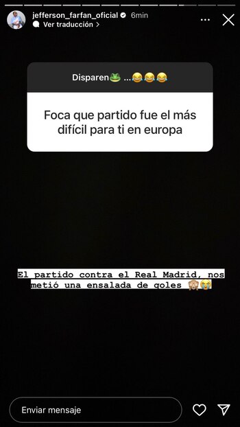 Jefferson Farfán y el duelo