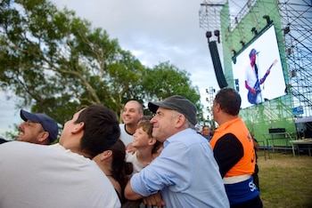 Yamandú Orsi, en acto por