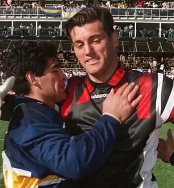 Maradona y Goyco, amigos y