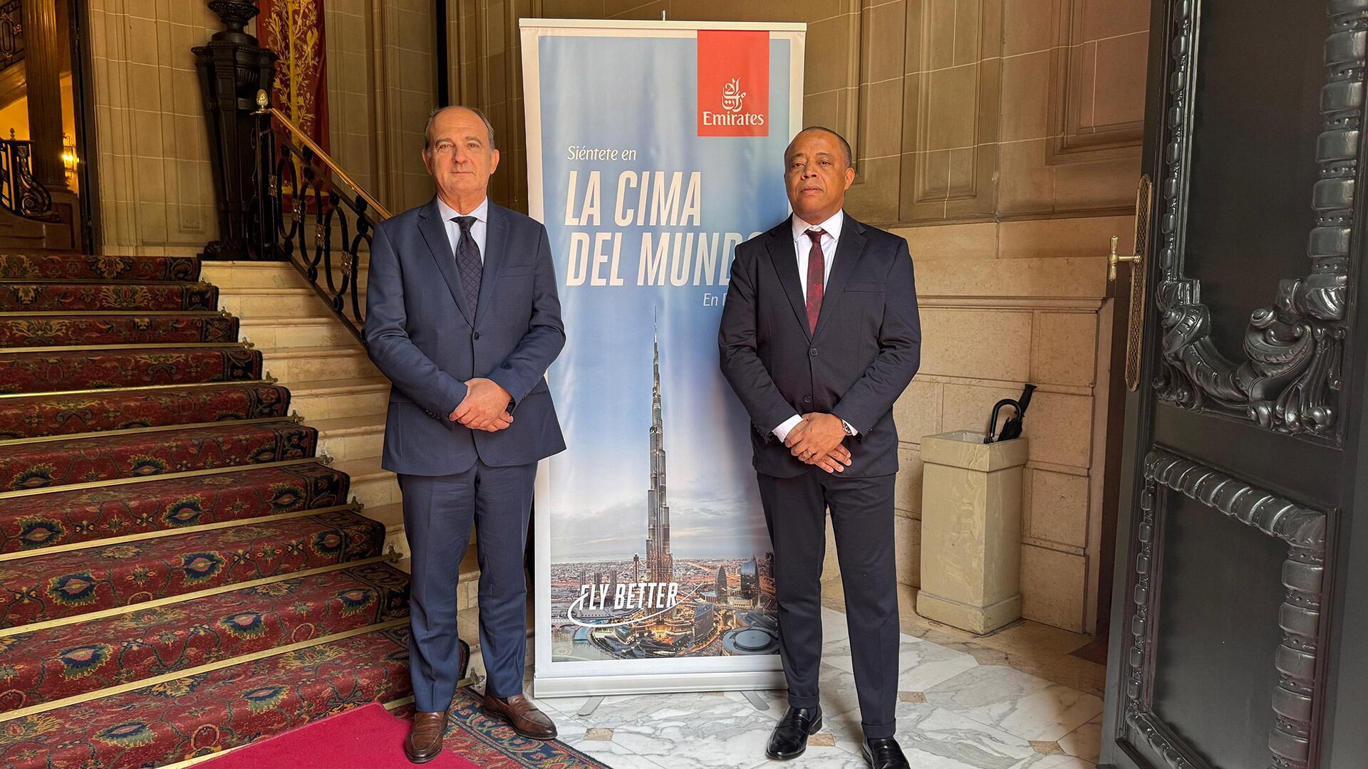 Stephane Perard, gerente general para América Latina, y hierry Aucoc, vicepresidente senior de Operaciones Comerciales para las Américas