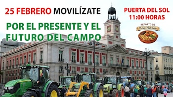 Agricultores madrileños se concentran el