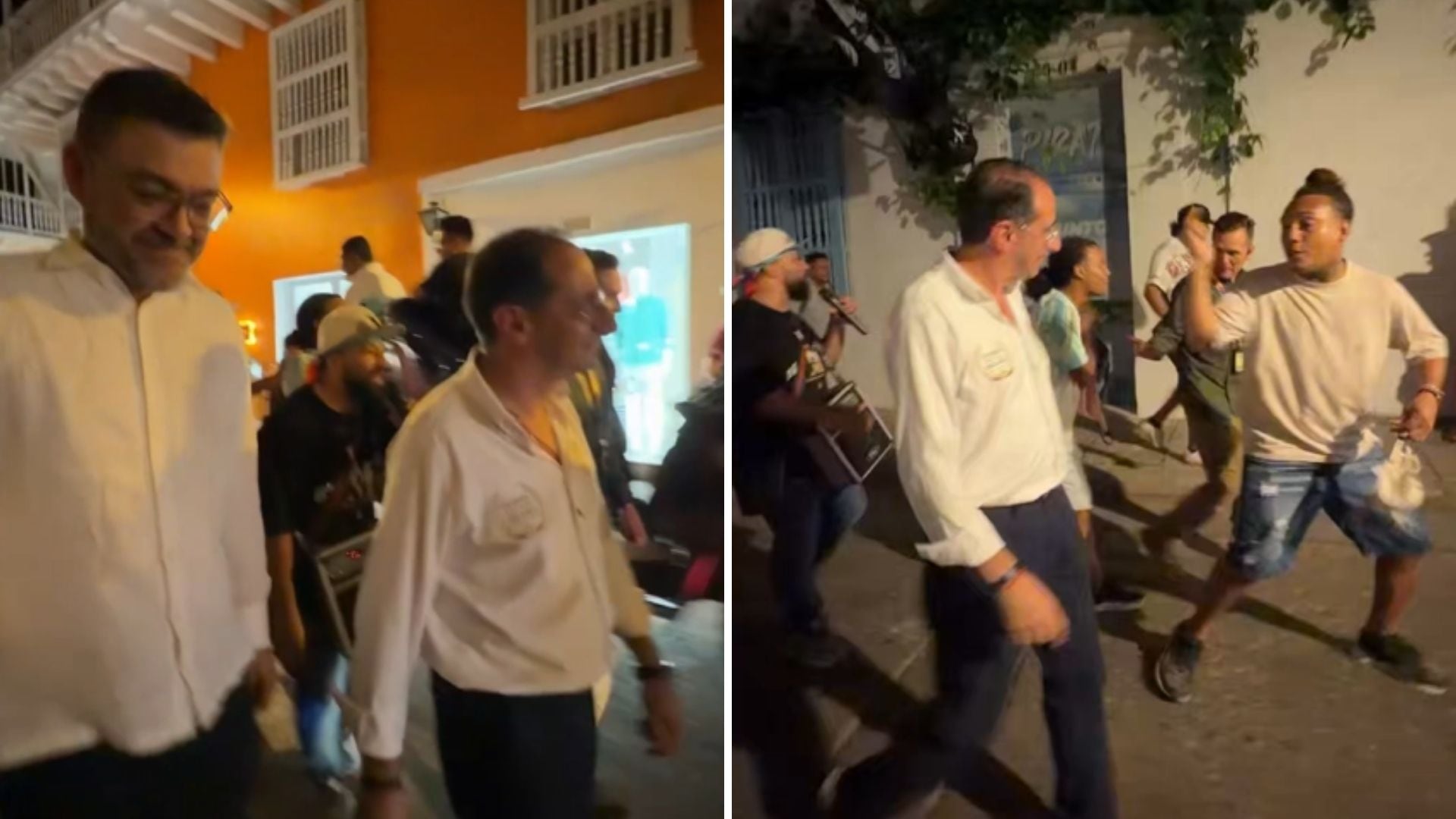 El vicepresidente recorrió las calles de la capital colombiana tras participar en la 60° Convención Bancaria de Asobancaria - crédito Captura de Video @jrestrp/X