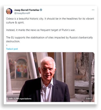 El mensaje de Josep Borrell