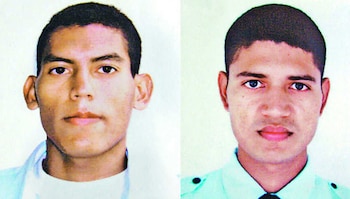 José Pedro Misael Rivas y Miguel Ángel Rubí, agentes de la Unidad de Mantenimiento del Orden, murieron el 5 de julio de 2006 durante el ataque armado.