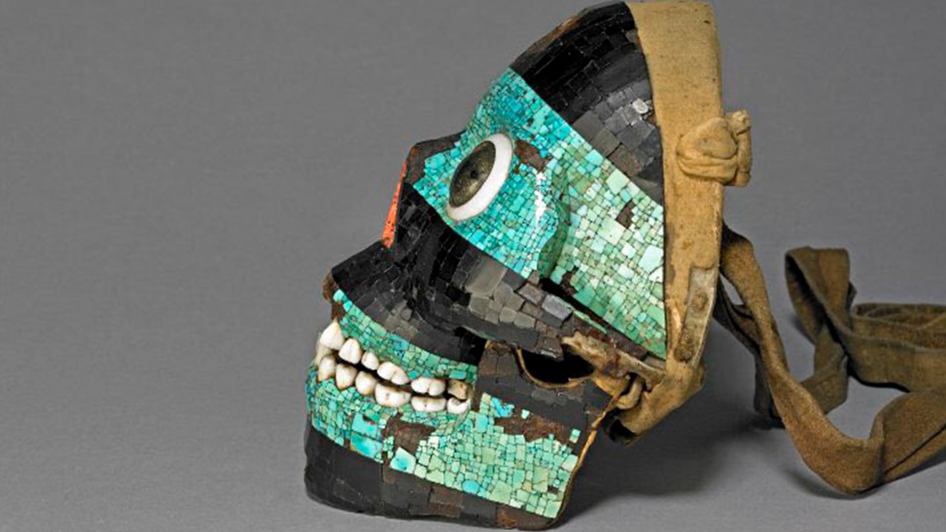 Máscara de Tezcatlipoca (Foto: Twitter@Cuauhtemoc_1521)