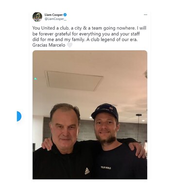 Cooper le agradeció a Bielsa