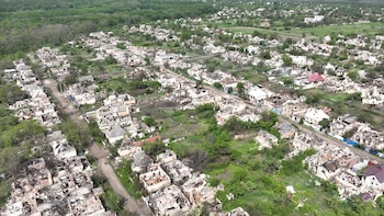 Chasiv Yar, arrasada por los