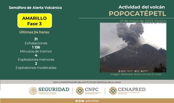 La Cenapred dio a conocer