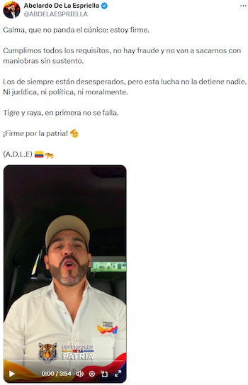 Abelardo de la Espriella rechazó señalamientos sobre irregularidades en su inscripción - crédito @ABDELAESPRIELLA/X