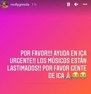 Cantante de Puro Sentimiento hace