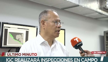 El director del Instituto de Geociencias, Néstor Luque, enfatizó la importancia de promover simulacros y definir rutas de evacuación./ (Telemetro)