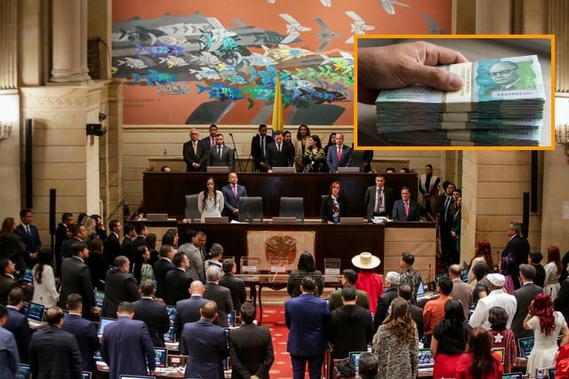 Miguel Gómez y Rodrigo Lara destacaron la labor y compromiso del Legislativo que dio vía libre a los recursos - crédito Colprensa/visualesIA