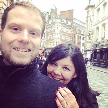 Sabrina y su marido, Martin