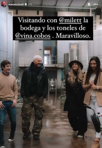 Marcelo Tinelli y Milett Figueroa tuvieron un romántico viaje en Mendoza.