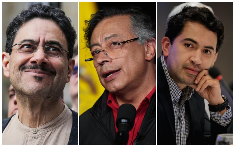 El senador Iván Cepeda y el expresidente Gustavo Petro mantienen una favorabilidad buena de acuerdo con la encuesta de Atlas-Intel - crédito Colprensa - Presidencia - suministrada a Infobae Colombia