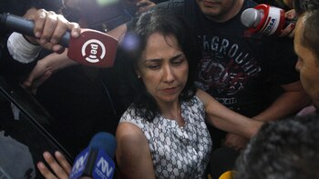 Nadine Heredia llegó a Brasil