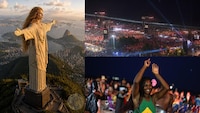 Todo esta listo en Copacabana, con millones de espectadores, para que inicie el concierto de Shakira en la playa de Rio de Janeiro - crédito cortesía Shakira, AFP y Reuters