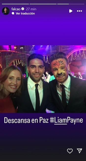 Falcao y Liam Payne