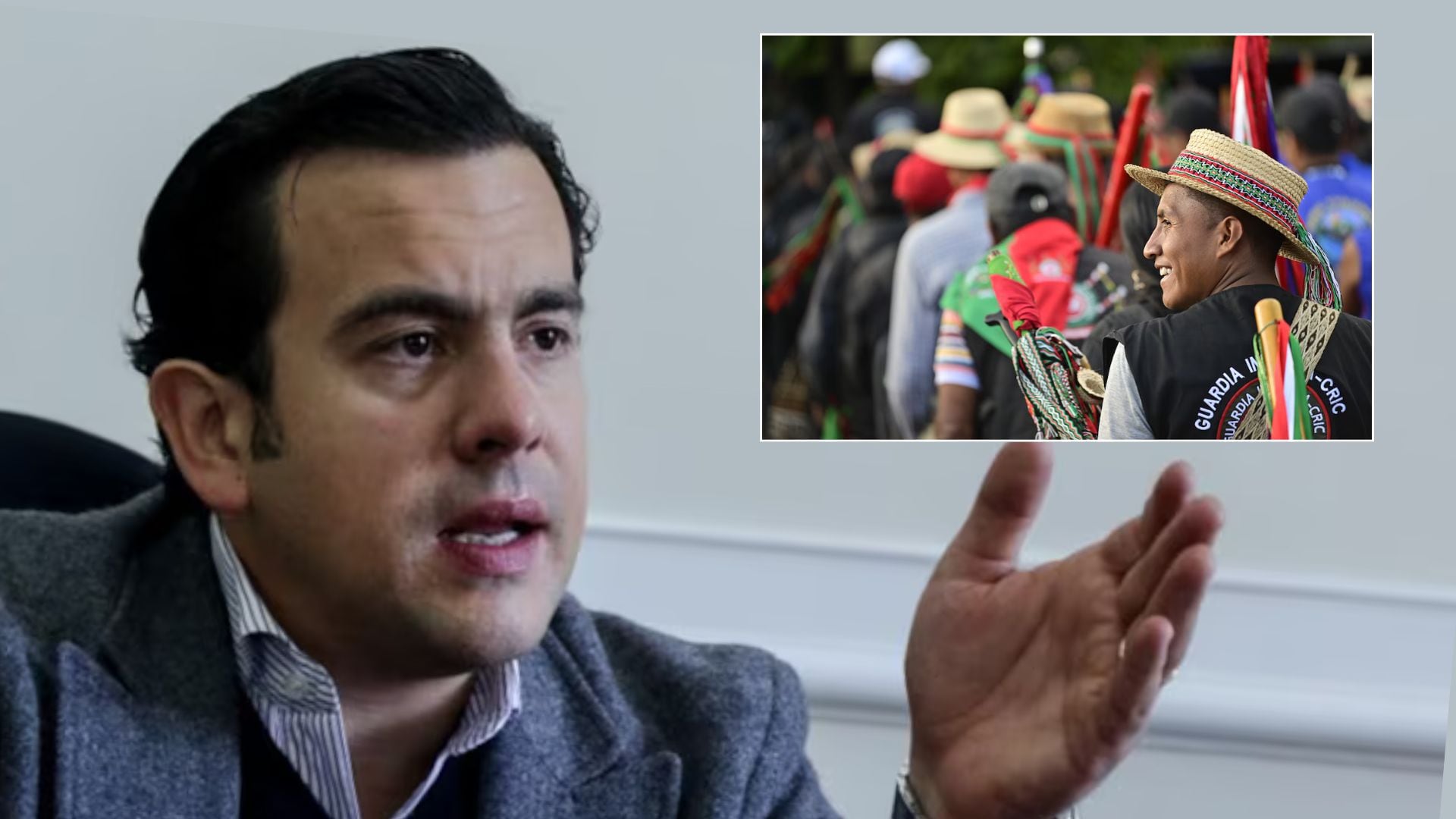 Rodrigo Lara defendió proyecto sobre guardias indígenas ante polémica por posible pérdida de autonomía: “No hay listados de nombres”