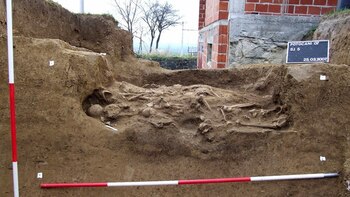 La fosa común fue descubierta