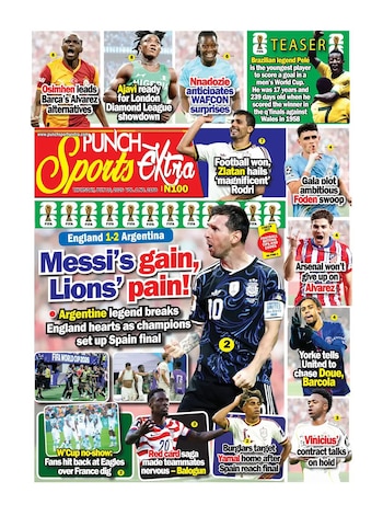 Portadas diarios del mundo Argentina vs Inglaterra