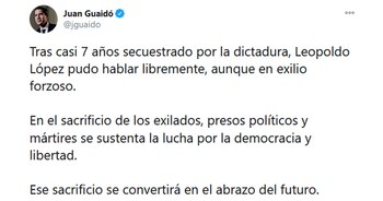 El mensaje de Guaidó en