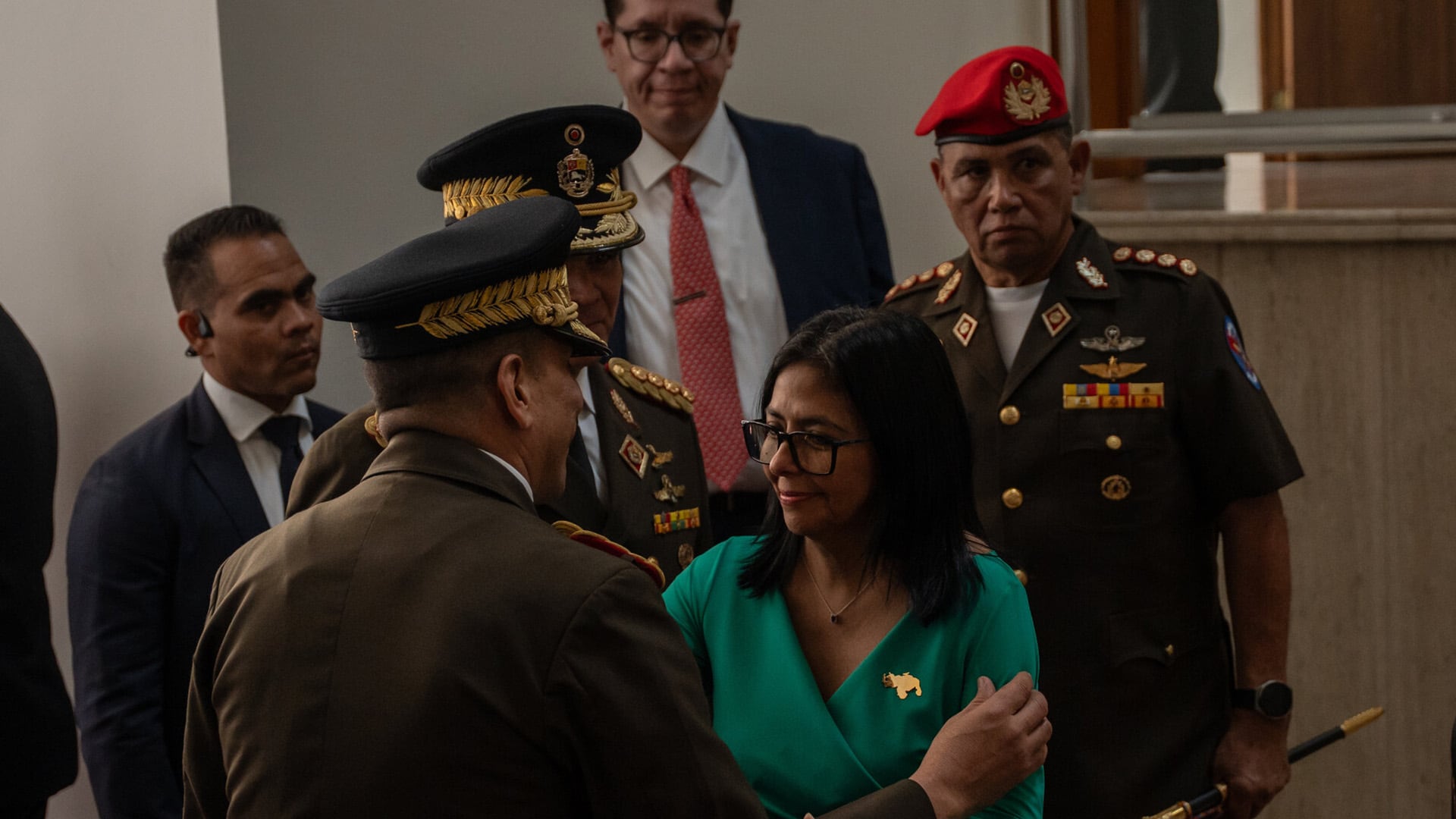 Delcy Rodríguez cambió a la cúpula militar desde su llegada al poder (Foto: The New York Times)