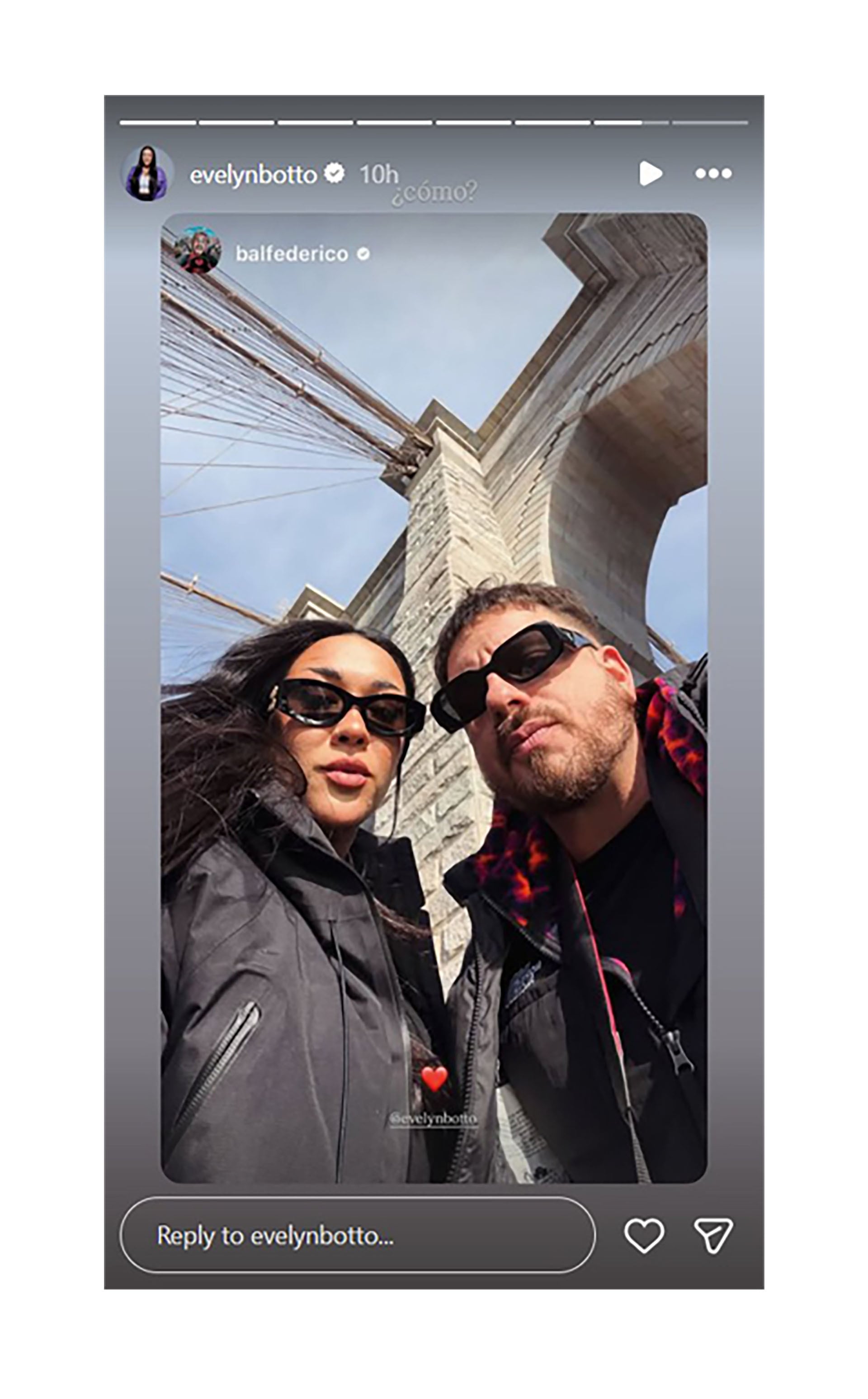 A las pocas semanas de confirmar su relación se fueron de viaje a Nueva York (Instagram)