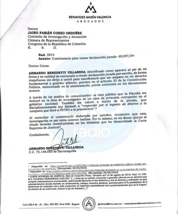 El senador decidió no pronunciarse