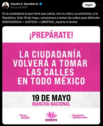 El empresario emitió la convocatoria