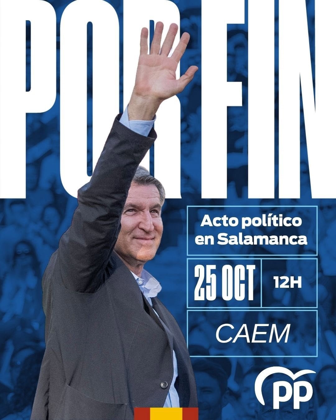 Feijóo visitará Salamanca este domingo para participar en un acto del PP en el CAEM