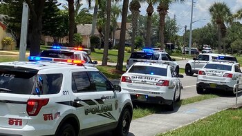 El operativo frente al domicilio