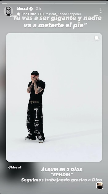 Blessd anunció el lanzamiento de su álbum El peor hombre del mundo y la apertura de la boletería para su gira por Latinoamérica - crédito blessd / Instagram