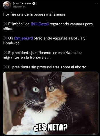 El panista despotricó contra el