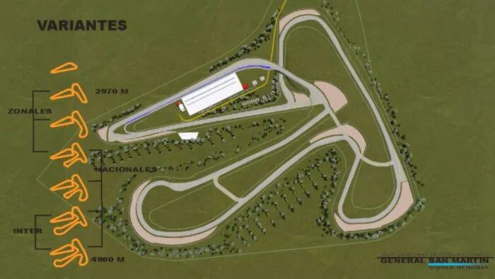 El proyecto presentado en 2017 por el municipio local y el Automóvil Club de Mendoza (Crédito: Gentileza Diario UNO)