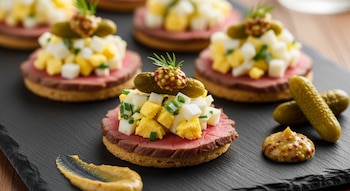 La receta de canapé de