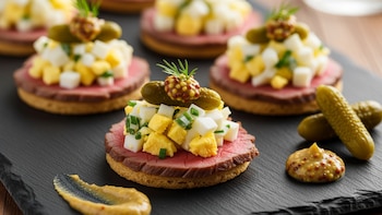 Receta de canapé de lomito